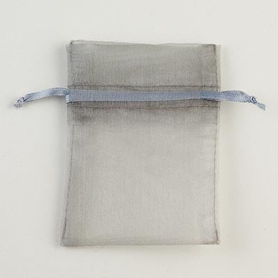 Silver Organza Pouch