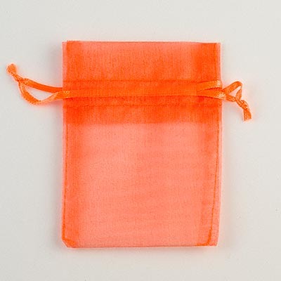 Orange Organza Pouch