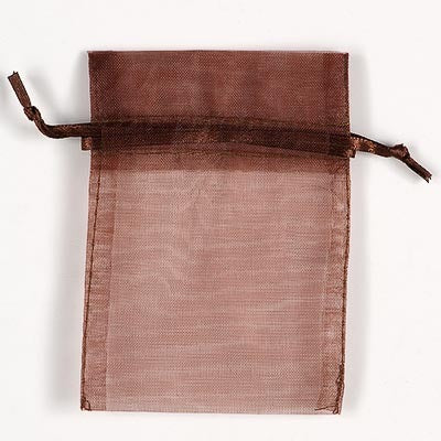 Brown Organza Pouch