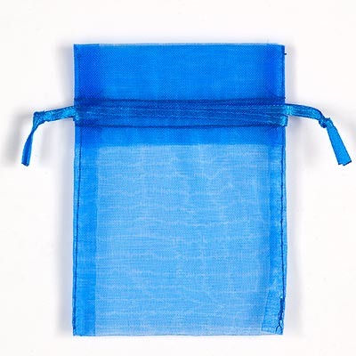 Royal Blue Organza Pouch